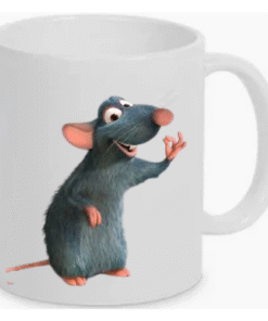 Taza Ratatouille personalizada blanca con dibujo del cocinero